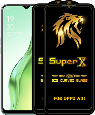 PFOAM Edge To Edge Tempered Glass for OPPO A31(Pack of 2)