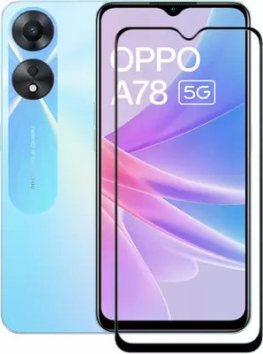 VISHZONE Edge To Edge Tempered Glass for Oppo A78 5G(Pack of 1)