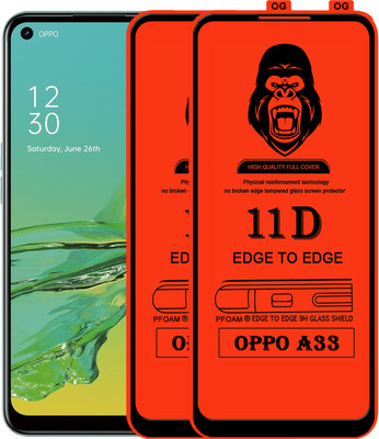 Rofix star Edge To Edge Tempered Glass for OPPO A33(Pack of 2)