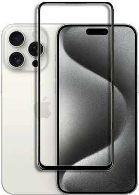 VDAT Edge To Edge Tempered Glass for APPLE Iphone 15 Pro Max, Iphone 15 Pro Max(Pack of 1)