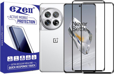 eZell Edge To Edge Tempered Glass for OnePlus 12(Pack of 2)