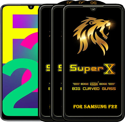 PFOAM Edge To Edge Tempered Glass for SAMSUNG GALAXY F22(Pack of 3)