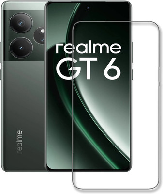 NKCASE Edge To Edge Tempered Glass for Realme GT 6, Realme GT 6 5G(Pack of 1)