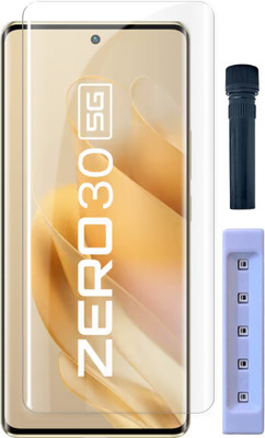 OneTech Edge To Edge Tempered Glass for Infinix Zero 30 5G / Infinix Zero Ultra 5G 9H Hardness, UV HD+ Screen Protector(Pack of 1)