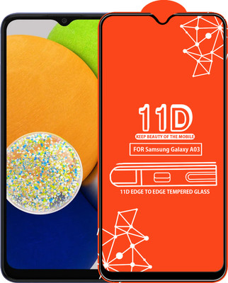 Roxel Edge To Edge Tempered Glass for Samsung Galaxy A03(Pack of 1)