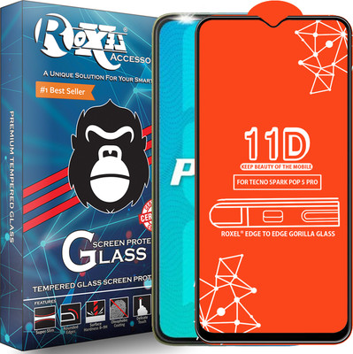 Roxel Edge To Edge Tempered Glass for Tecno Pop 5 Pro(Pack of 1)