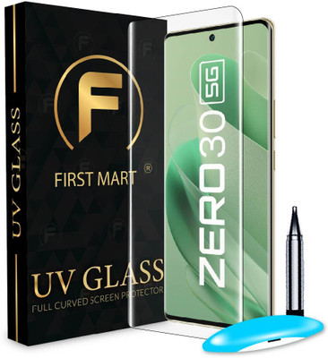 FIRST MART Edge To Edge Tempered Glass for Infinix ZERO 30 5G, Infinix ZERO 30, ZERO 30 5G, UV Curved Screen Protector with Easy Installation Kit(Pack of 1)