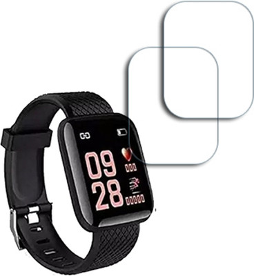 ARBAN Edge To Edge Tempered Glass for ID116 SMART WATCH Smartwatch 44mm SCREEN GUARD(Pack of 2)