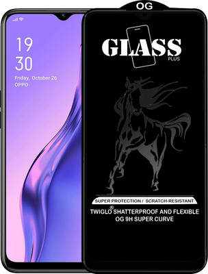 TWIGLO Edge To Edge Tempered Glass for OPPO F15(Pack of 1)