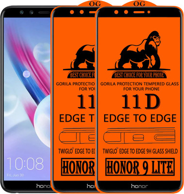 TWIGLO Edge To Edge Tempered Glass for Honor 9 Lite(Pack of 2)