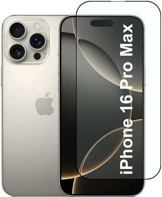 EITANSHA CREATION Edge To Edge Tempered Glass for iPhone 16 Pro Max, Apple iPhone 16 Pro Max(Pack of 1)