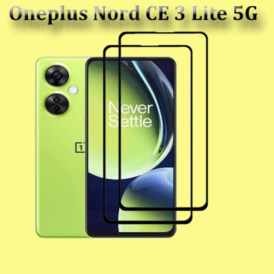 aplexx Edge To Edge Tempered Glass for Oneplus Nord CE 3 Lite 5G, Realme 10 Pro | 6.7 Inch, | Primium Quality Tempered Glass(Pack of 2)