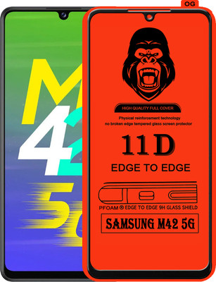 Laxdom Edge To Edge Tempered Glass for SAMSUNG GALAXY M42 5G(Pack of 1)