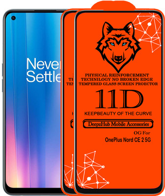 CRodible Edge To Edge Tempered Glass for OnePlus Nord CE 2 5G(Pack of 2)
