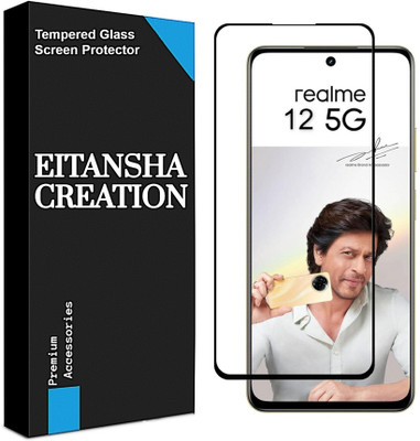 EITANSHA CREATION Edge To Edge Tempered Glass for realme 12 5G(Pack of 1)