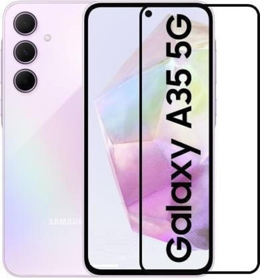 9H Edge To Edge Tempered Glass for Samsung Galaxy A35 5G-riginal Premium Hd Curved Edges With Edge To Edge Coverage And Easy Installation Kit(Pack of 1)