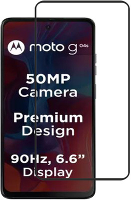 NSTAR Edge To Edge Tempered Glass for Motorola G04s(Pack of 1)