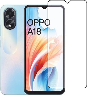 FwellT Edge To Edge Tempered Glass for Oppo A18(Pack of 1)