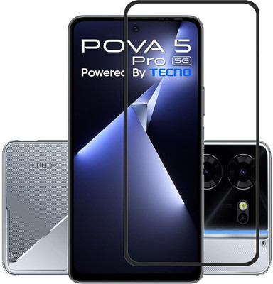 GDBUY Edge To Edge Tempered Glass for TECNO Pova 5 Pro 5G, Pova 5 Pro 5G(Pack of 1)