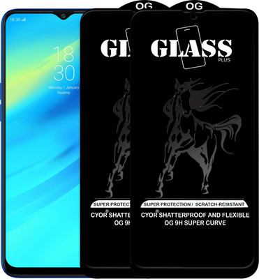 CYOR Edge To Edge Tempered Glass for Realme 2(Pack of 2)