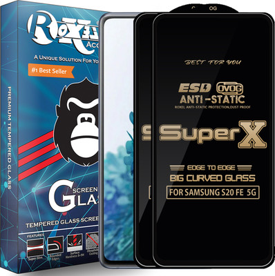 Roxel Edge To Edge Tempered Glass for SAMSUNG S20 FE 5G(Pack of 2)