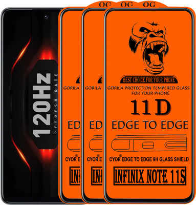 CYOR Edge To Edge Tempered Glass for INFINIX NOTE 11S(Pack of 3)