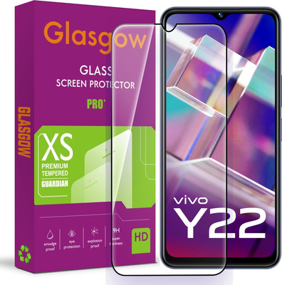 Glasgow Edge To Edge Tempered Glass for Vivo Y22(Pack of 1)