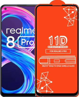 Corning Gorilla Edge To Edge Tempered Glass for Realme 8 Pro(Pack of 1)