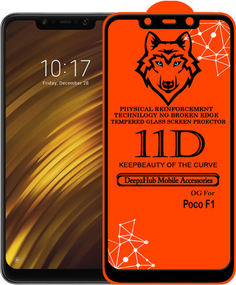 DeepzHub Edge To Edge Tempered Glass for POCO F1(Pack of 1)