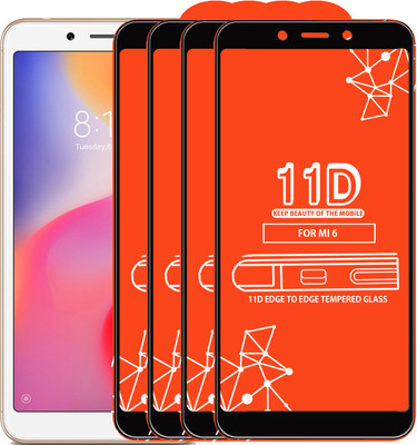 Roxel Edge To Edge Tempered Glass for Mi 6(Pack of 4)