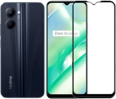 YOGIJEET Edge To Edge Tempered Glass for Realme C33 2023(Pack of 1)