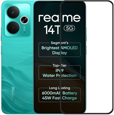 LIKEDESIGN Edge To Edge Tempered Glass for RealMe 14T 5G, realme 14T 5G(Pack of 1)