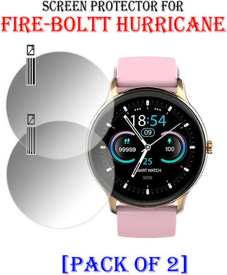 YCHROZE Edge To Edge Tempered Glass for Fire Boltt Hurricane(Pack of 2)