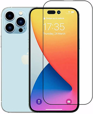 EITANSHA CREATION Edge To Edge Tempered Glass for iPhone 14, iPhone 13 Pro, Apple iPhone 13, iPhone 16e(Pack of 1)