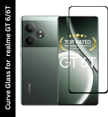 Kartuce Edge To Edge Tempered Glass for Realme GT 6 5G, Realme GT 6T 5G(Pack of 1)