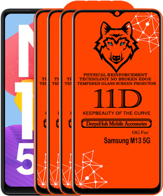 CRodible Edge To Edge Tempered Glass for Samsung Galaxy M13 5G(Pack of 4)