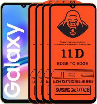 Laxdom Edge To Edge Tempered Glass for SAMSUNG GALAXY A05S(Pack of 4)