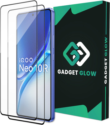 Gadget Glow Edge To Edge Tempered Glass for iQOO Neo 10R 5G, iQOO Neo 10R, Neo 10R 5G(Pack of 2)