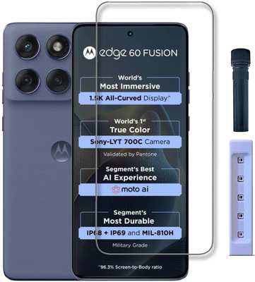 NSTAR Edge To Edge Tempered Glass for Motorola Edge 60 Fusion(Pack of 1)