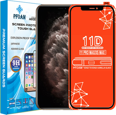 PFOAM Edge To Edge Tempered Glass for Apple iPhone XS Max(Pack of 1)
