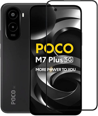 Caseline Tempered Glass Guard for POCO M7 Plus 5G(Pack of 1)