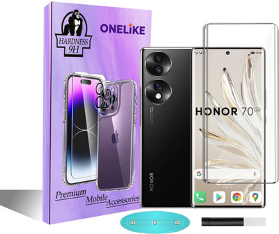 OneLike Edge To Edge Tempered Glass for Honor 70 5g, Honor 70(Pack of 1)