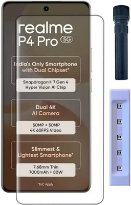 GDBUY Edge To Edge Tempered Glass for RealMe P4 Pro 5G(Pack of 1)