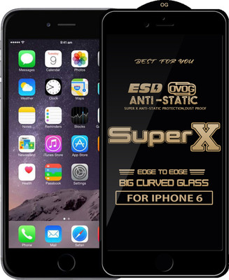 Qyist Edge To Edge Tempered Glass for Apple iPhone 6(Pack of 1)
