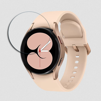 SOMTONE Edge To Edge Tempered Glass for Galaxy Watch4 Bluetooth (40mm) SMARTWATCH SCREEN GUARD(Pack of 1)