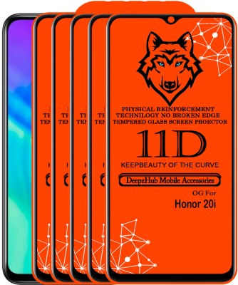 DeepzHub Edge To Edge Tempered Glass for Honor 20i(Pack of 5)