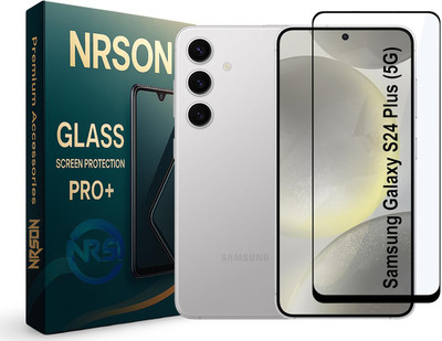 NRSON Edge To Edge Tempered Glass for Samsung Galaxy S24 PLUS / Samsung S24 PLUS, 5G with Easy Self Installation Kit(Pack of 1)