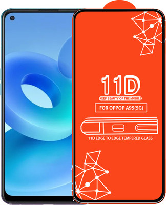 Roxel Edge To Edge Tempered Glass for Oppo A95 5G(Pack of 1)