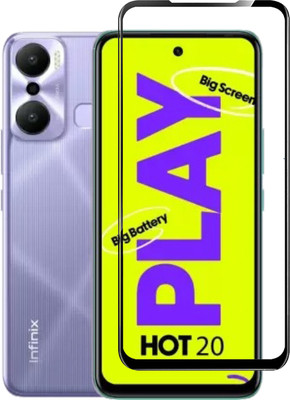 AKSHUD Edge To Edge Tempered Glass for Infinix HOT 20 Play(Pack of 1)