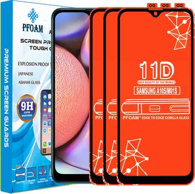 PFOAM Edge To Edge Tempered Glass for SAMSUNG GALAXY M01S(Pack of 3)